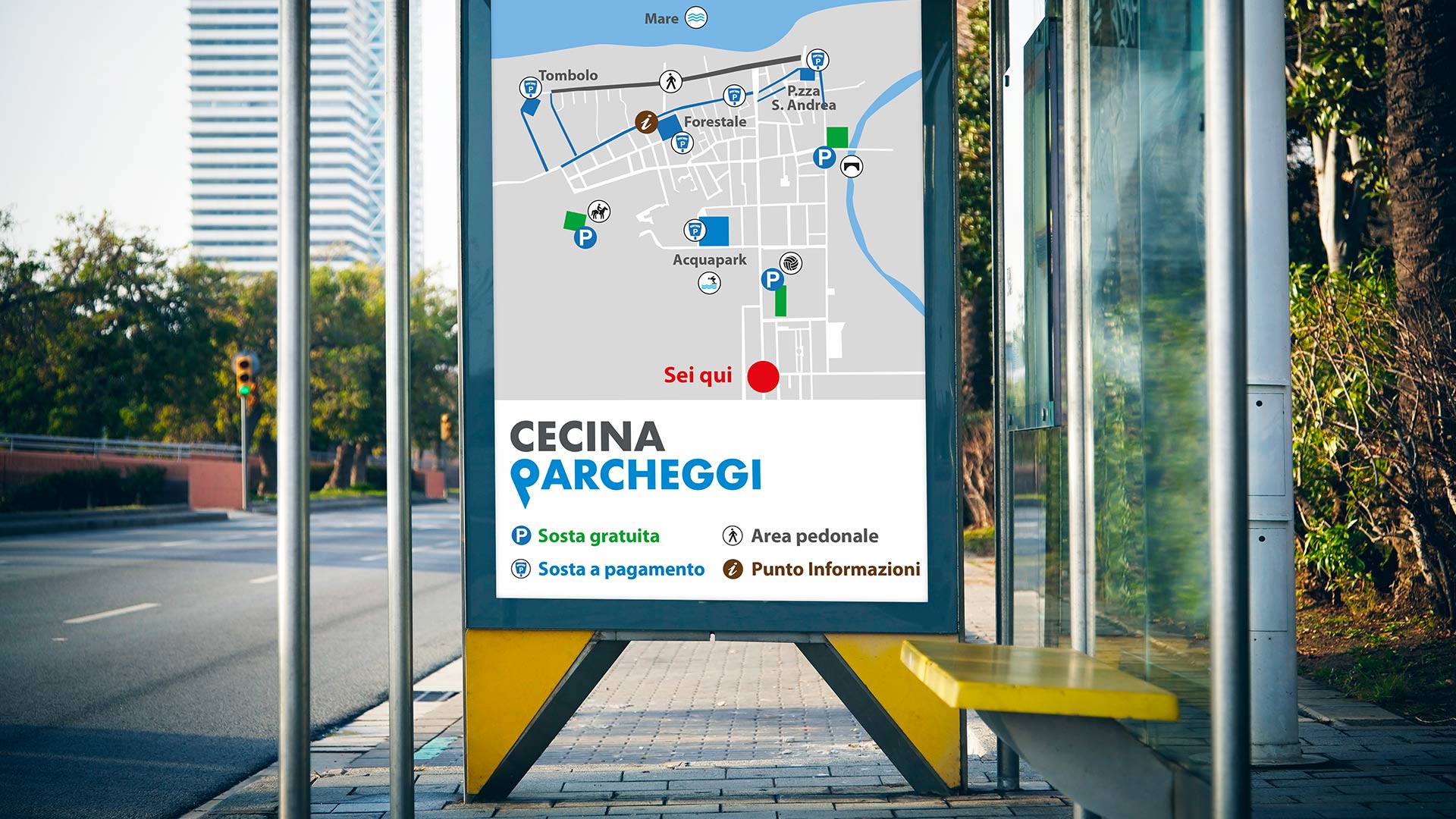 Cecina Parcheggi sito web digital media