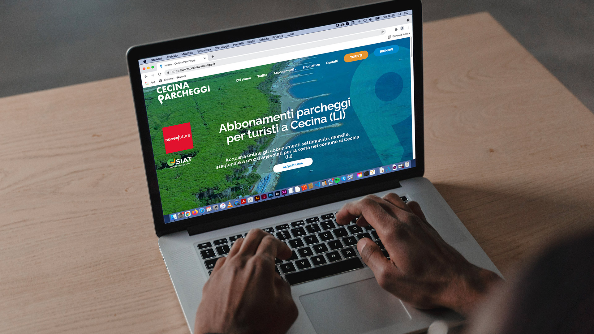 Cecina Parcheggi sito web digital media