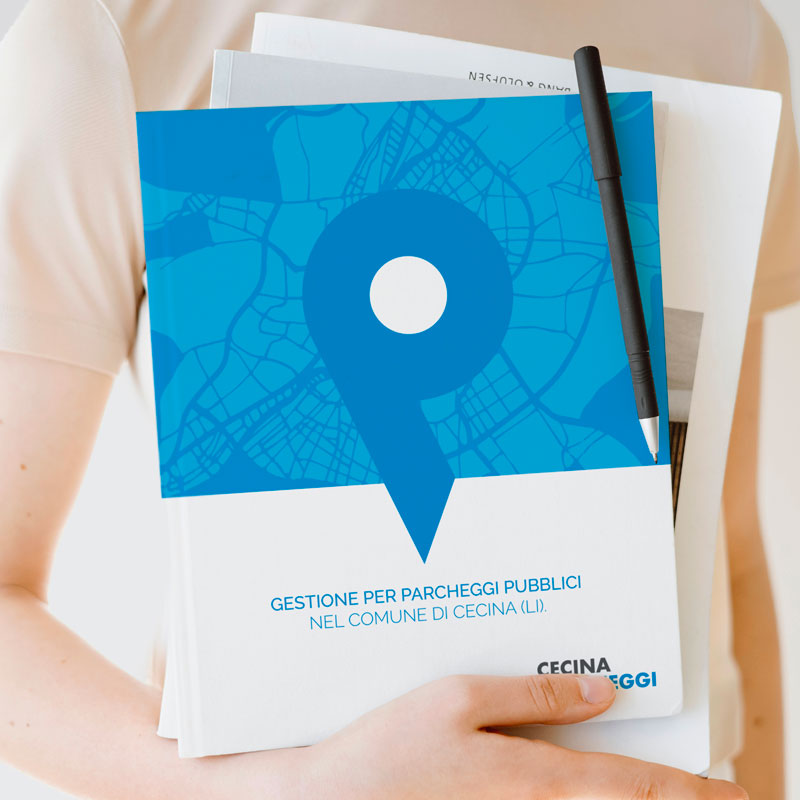 Cecina Parcheggi sito web digital media logo design