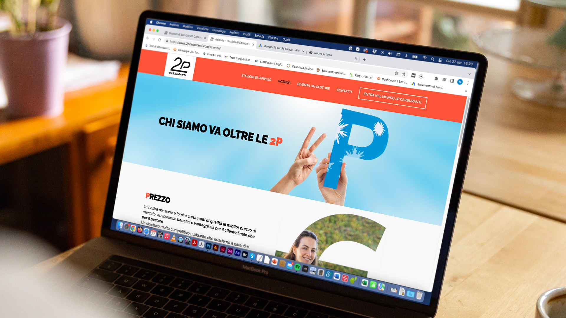 realizzazione sito web 2p carburanti