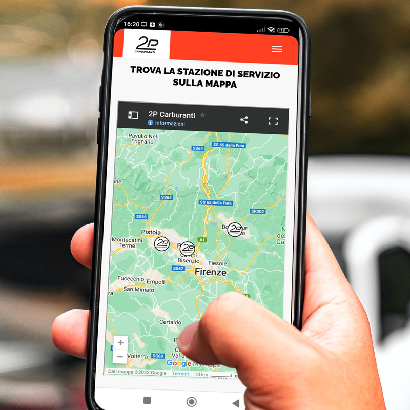 realizzazione sito web 2p carburanti