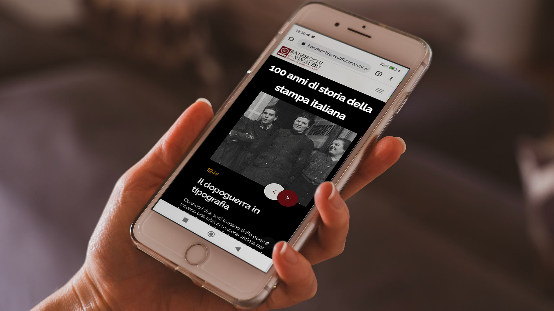 restyling sito tipografia Bandecchi e Vivaldi