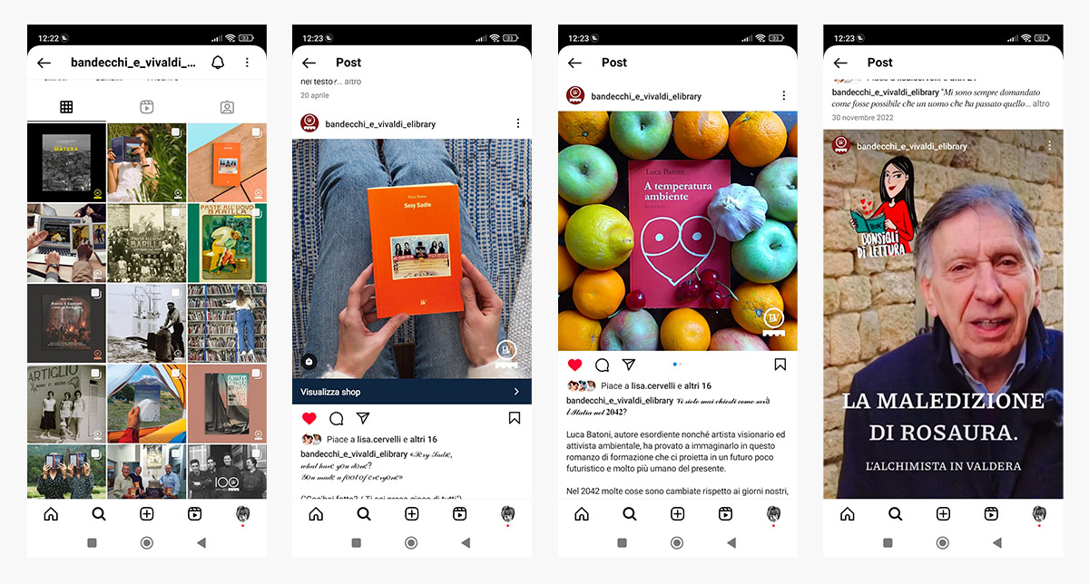 Bandecchi e vivaldi sito web ecommerce social media management