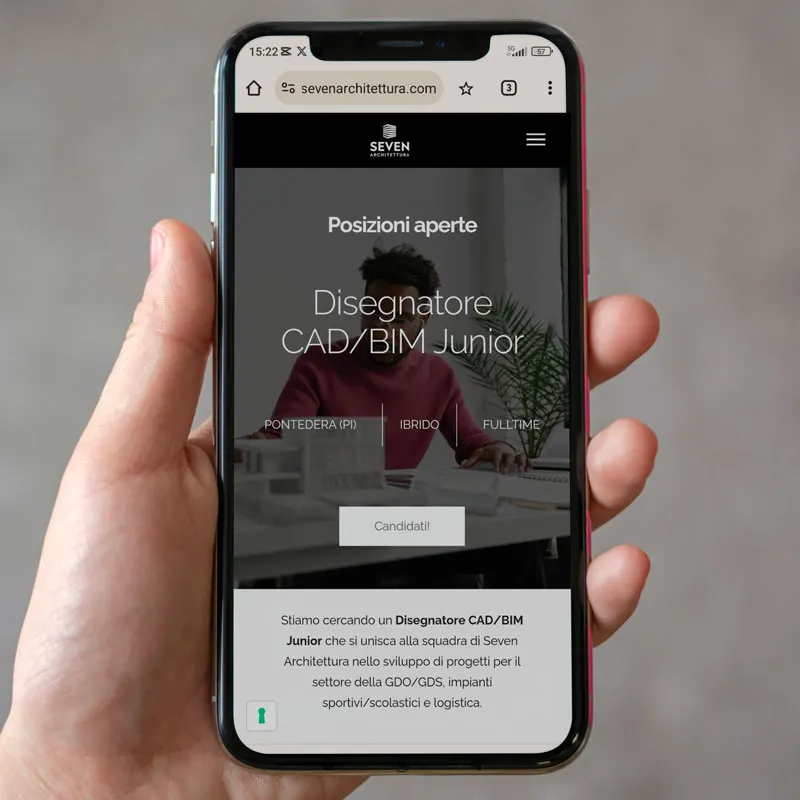 comunicazione crossmediale per Seven architettura