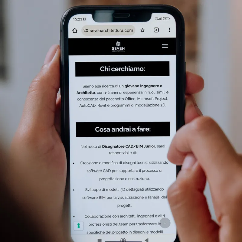 comunicazione crossmediale per Seven architettura