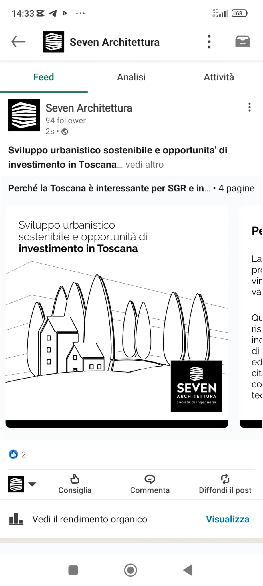comunicazione crossmediale per Seven architettura