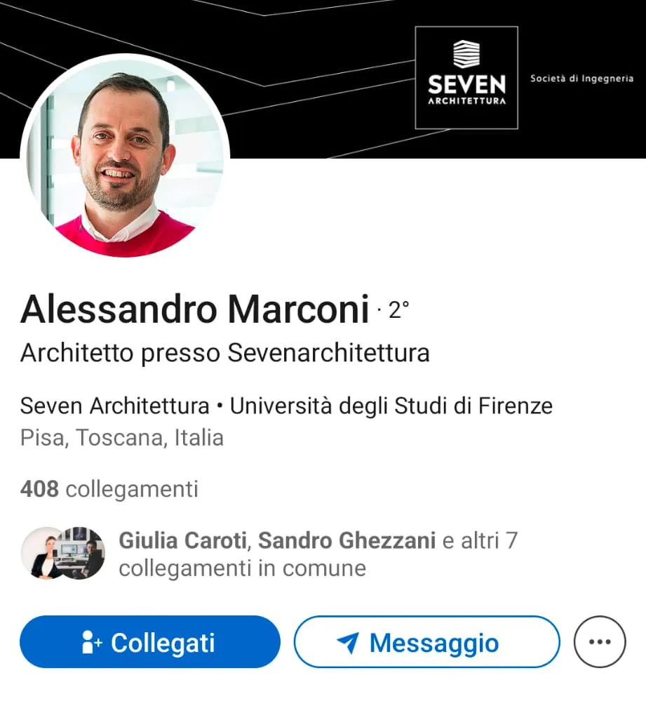 comunicazione crossmediale per Seven architettura