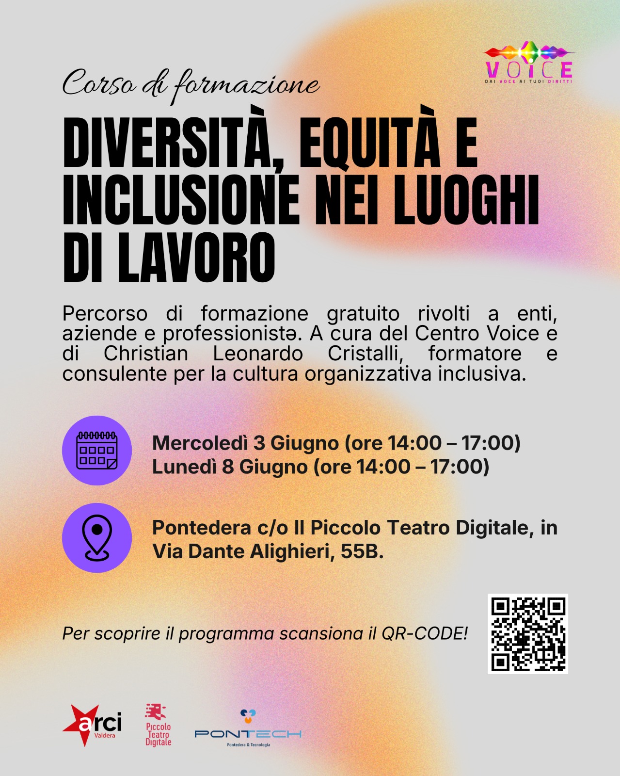 CORSO FORMAZIONE PARITA DI GENERE CORSO FORMAZIONE PARITA DI GENERE Sportello VOICE