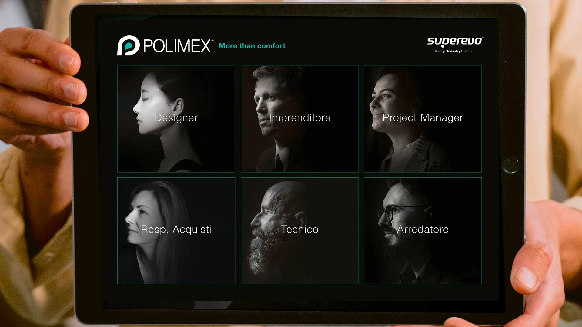 Copertina brochure portfolio interattiva Polimex